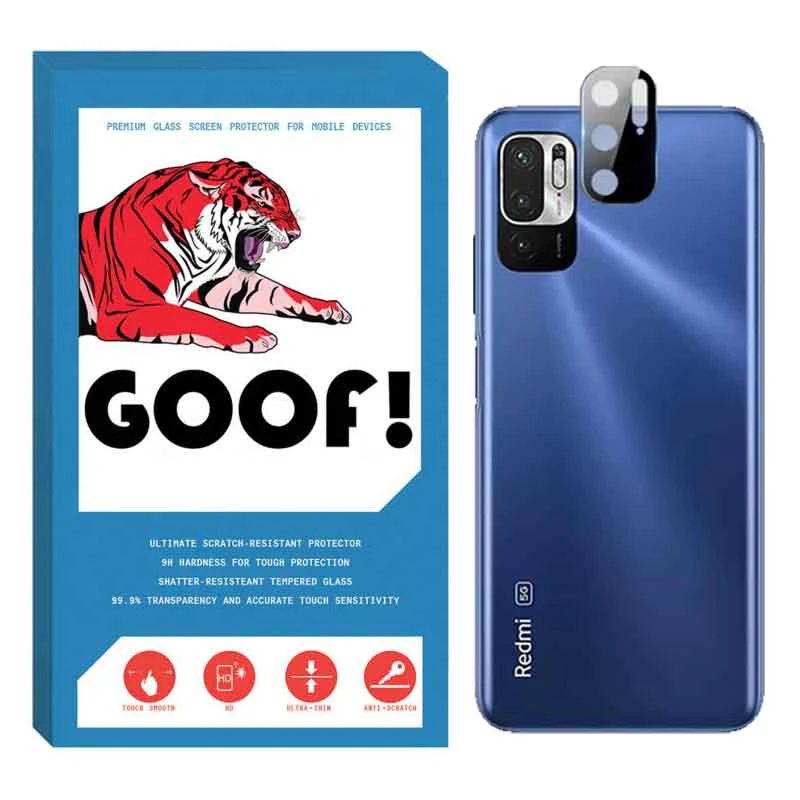 محافظ لنز دوربین گوف مدل LNZ3D-G مناسب برای گوشی موبایل شیائومی Redmi Note 10 5G / Poco M3 Pro