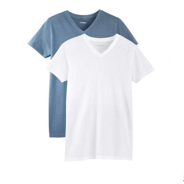 تی شرت مردانه لیورجی مدل 2843 مجموعه دو عددی