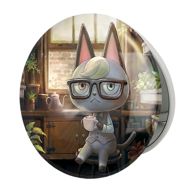 آینه جیبی خندالو طرح بازی انیمال کراسینگ (Animal Crossing) مدل تاشو کد 32653
