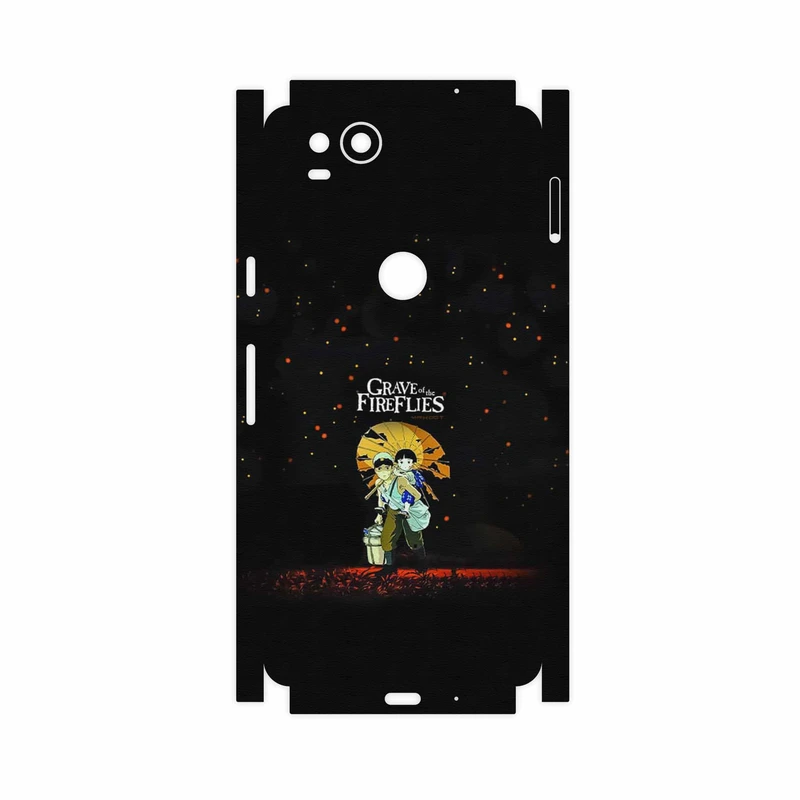 برچسب پوششی ماهوت مدل Grave of the Fireflies-FullSkin مناسب برای گوشی موبایل گوگل Pixel 2