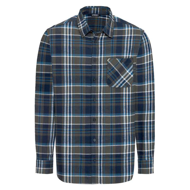 پیراهن آستین بلند مردانه لیورجی مدل چهارخانه آنتیک کد LuxSeries2022NB 