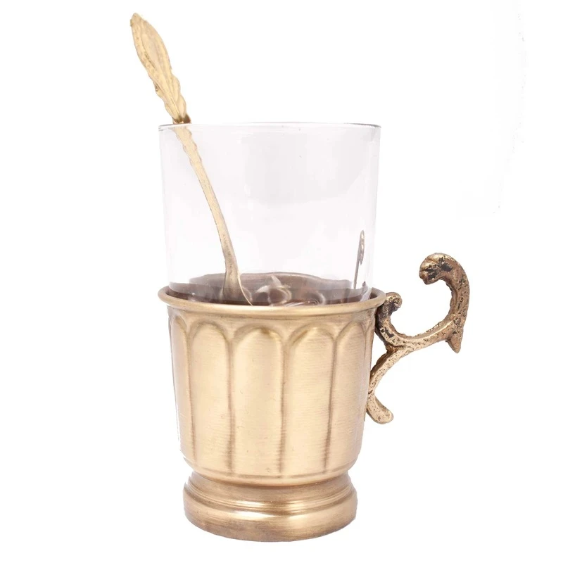 عکس شماره 3 : سرویس سماور ذغالی 16 پارچه برنجی مدل عدسی آتشی طرح عتیق