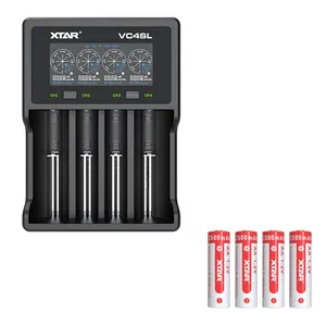 شارژر باتری اکستار مدل VC4SL به همراه  باتری قلمی شارژی بسته 4 عددی