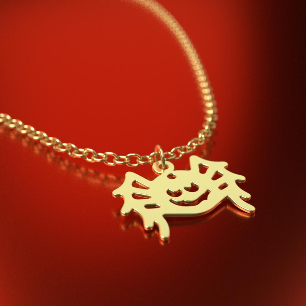 گردنبند طلا 18 عیار زنانه مدوپد مدل عنکبوت کد RNA11651 -  - 5