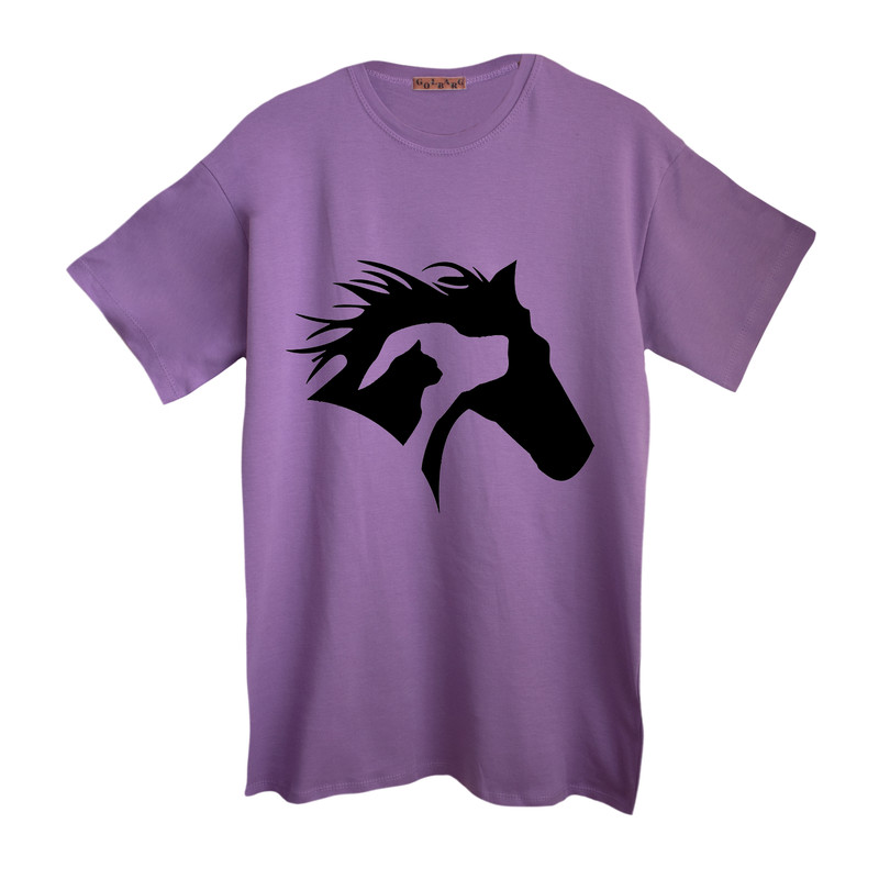 تی شرت آستین کوتاه زنانه مدل animals