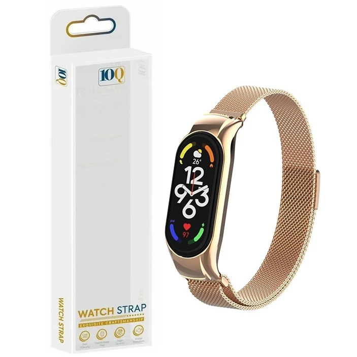 بند تنکیو مدل Milannese Loop مناسب برای مچ بند هوشمند شیائومی Mi Band 7