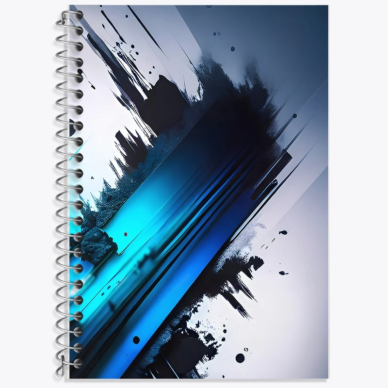 دفتر زبان 50 برگ خندالو مدل سه خط طرح انتزاعی کد F1247
