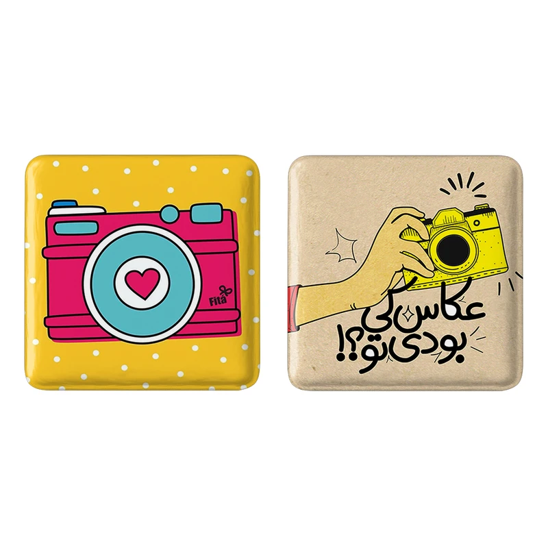 مگنت خندالو مدل دوربین کد 17671761 مجموعه 2 عددی