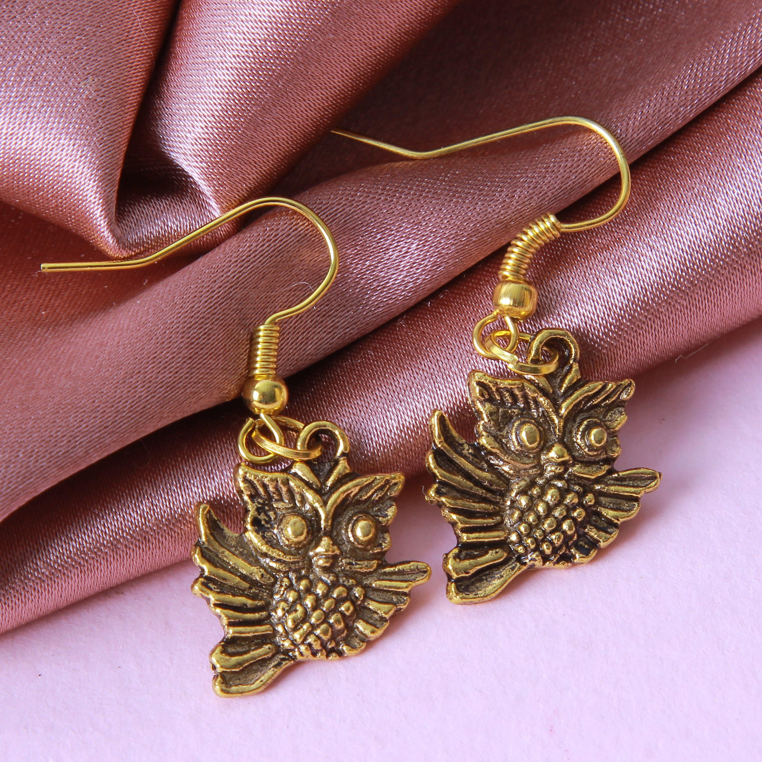 گوشواره دخترانه مدل فلزی فانتزی کد GZN_040