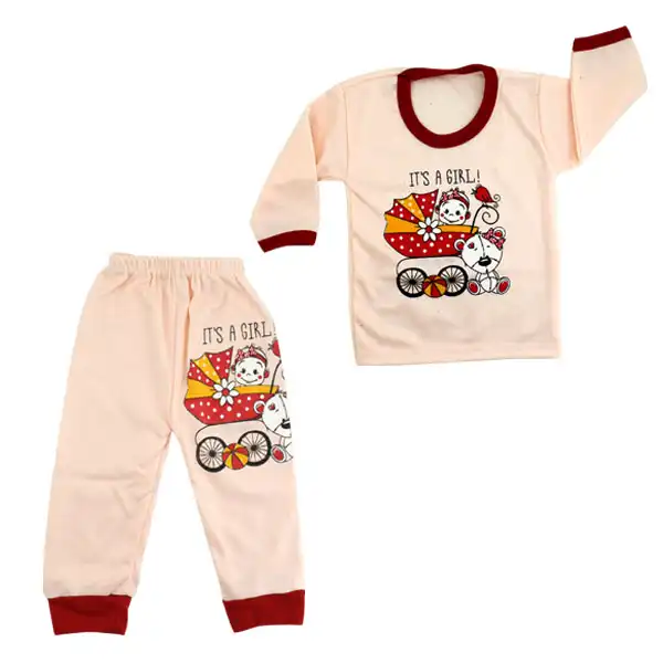 ست تی شرت و شلوار نوزادی مدل AM 80