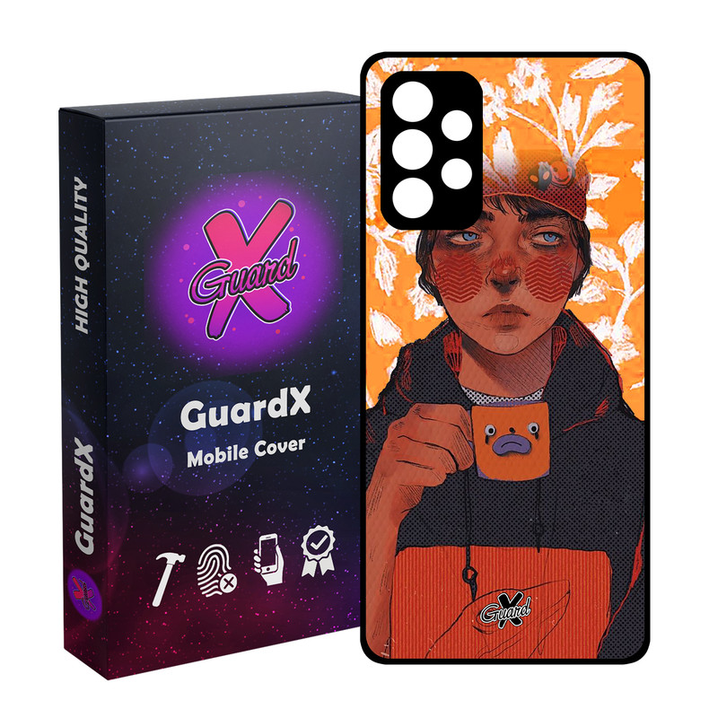 کاور گارد ایکس طرح Girl مدل Glass10319 مناسب برای گوشی موبایل سامسونگ Galaxy A32 5G