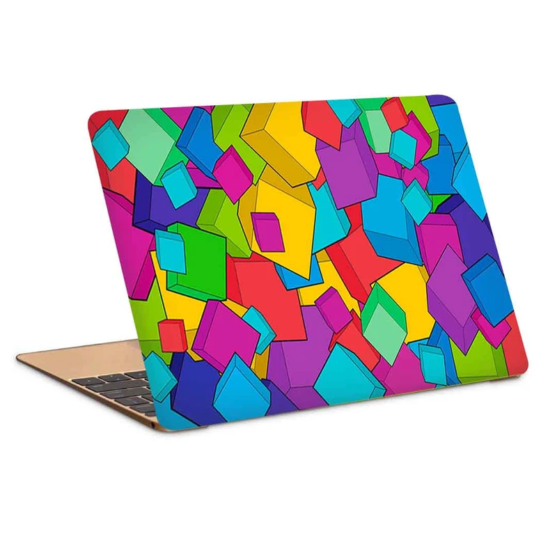 استیکر لپ تاپ طرح colorful blocksکد c-183مناسب برای لپ تاپ 15.6 اینچ