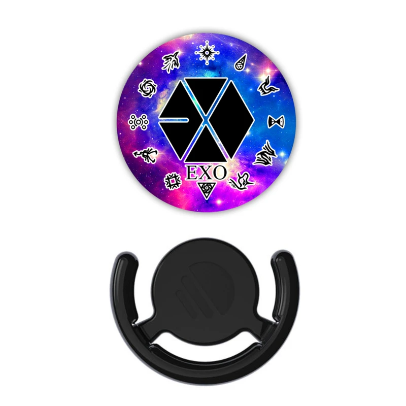 پایه نگهدارنده گوشی موبایل پاپ سوکت طرح گروه موسیقی exo به همراه پاپ کلیپ