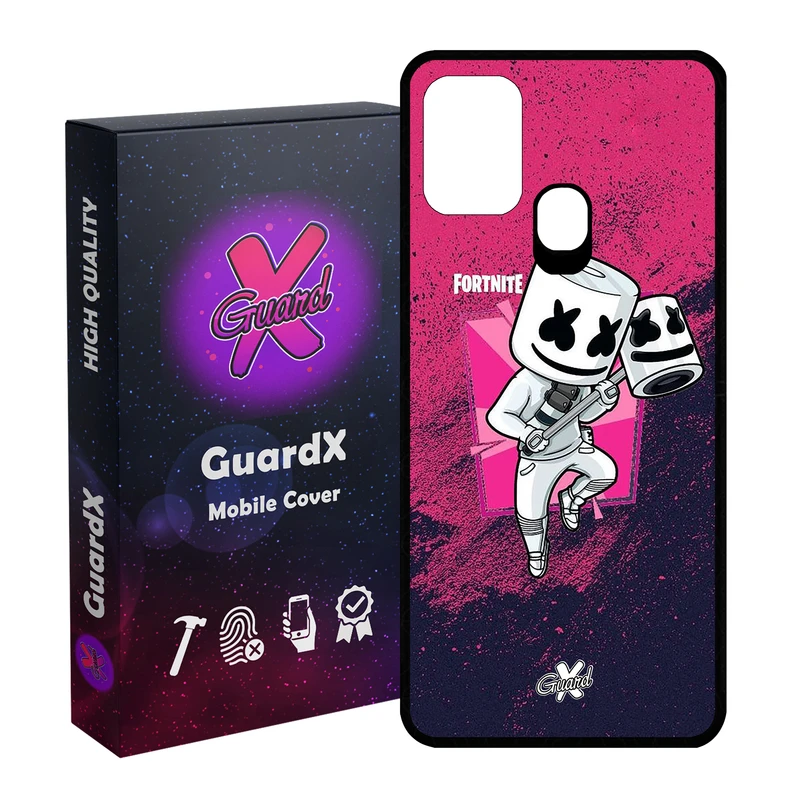 کاور گارد ایکس طرح Fortnite مدل Glass10031 مناسب برای گوشی موبایل سامسونگ Galaxy M31 / M31 Prime / F41