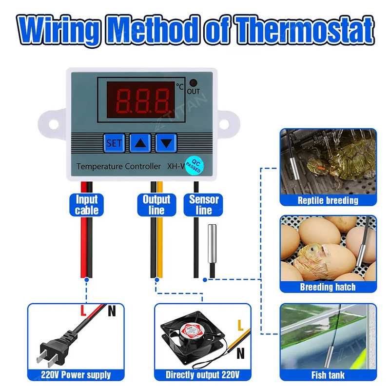ترموستات کنترلر دما مدل 220 ولت