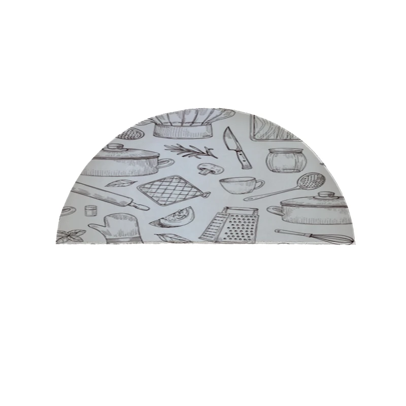 پادری مدل نیم دایره طرح آشپزخانه کد 8073 سایز 90×45 سانتی متر