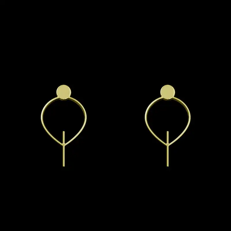 گوشواره طلا 18 عیار زنانه مدوپد مدل درخت کد GA1-15783