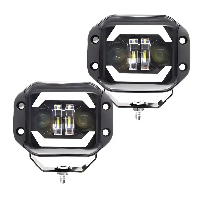 پرژکتور داخل سپر خودرو اچ اف دی طرح لبخند کد PR39 بسته دو عددی