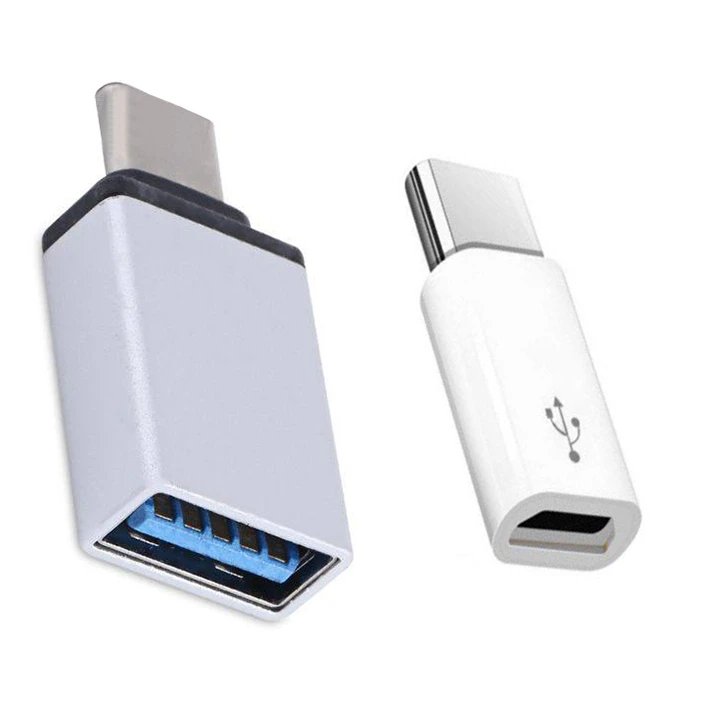 مبدل OTG USB به USB-C مدل D-15 به همراه مبدل microUSB به USB-C