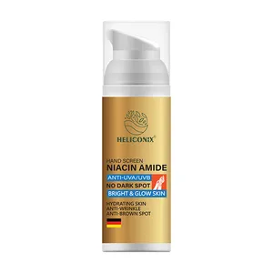 کرم ضد آفتاب بی رنگ هلیکونیکس SPF15 مدل Niacin amid محافظ در برابر اشعه UVA و UVB مناسب برای پوست چرب و مختلط حجم 50 میلی لیتر