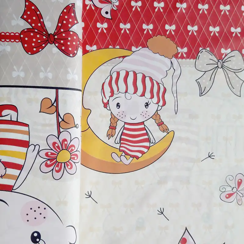 پارچه ملحفه سندس مدل مهر و ماه کد FK219