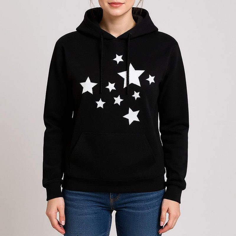 هودی زنانه طرح ستاره کد F14