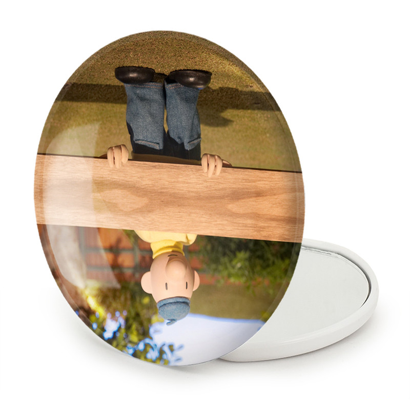 آینه جیبی خندالو طرح پت و مت مدل تاشو کد 28054