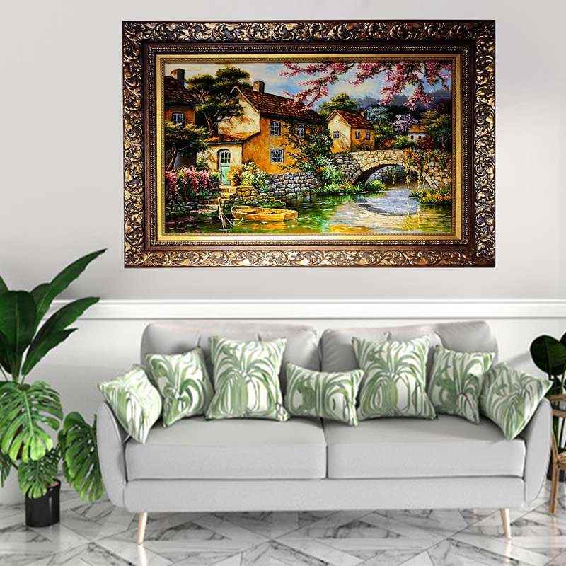 تابلو فرش دستباف طرح منظره ونیز مدل RAR