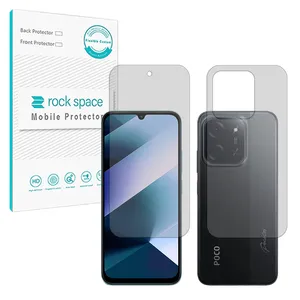 Rock space Resistant model transparent screen protector suitable for Xiaomi Poco C85 Mobile phone along with the back protector