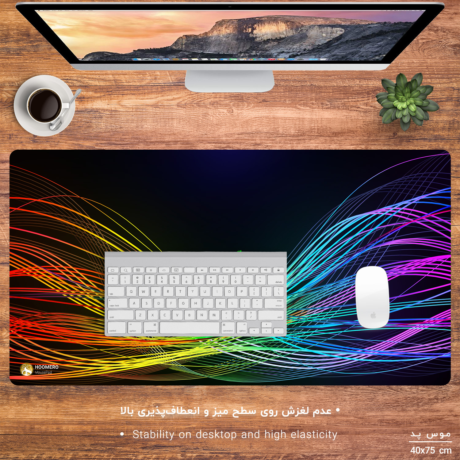 ماوس پد مخصوص بازی هومرو مدل MX037 طرح Razer Consumer electronics company