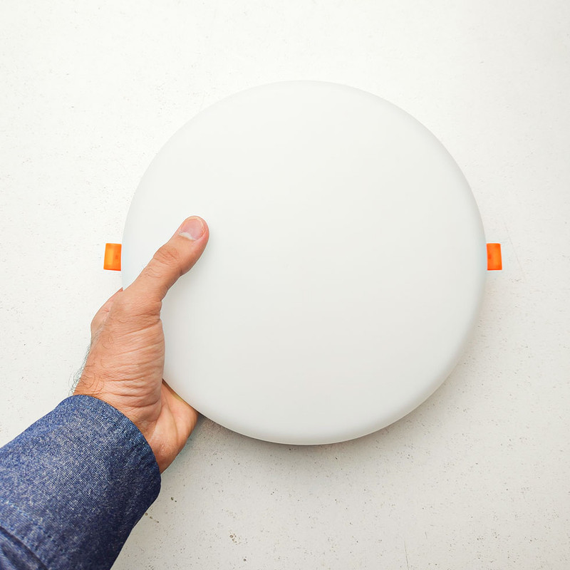 پنل سقفی ال ای دی 40 وات مدل فول لایت 510 طرح فنر متغیر توکار گرد بسته 2 عددی