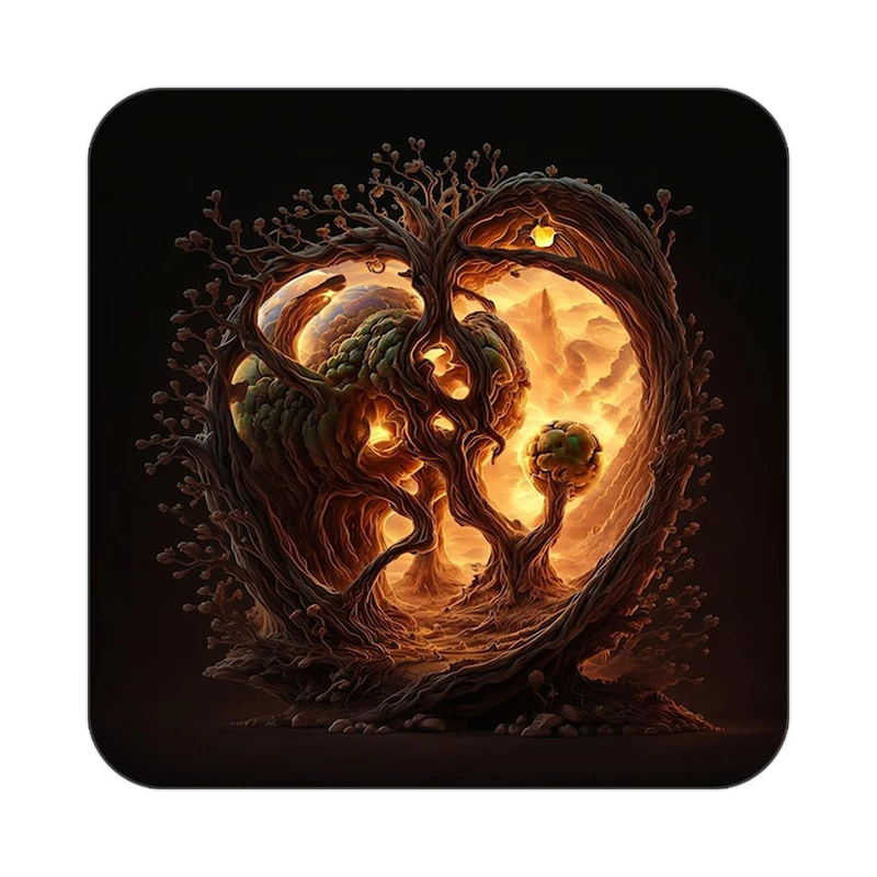 زیر لیوانی کاکتی مدل عاشقانه کد mp12883