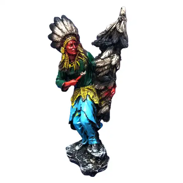 مجسمه دنیا دکوری سرمد مدل سرخپوست نوازنده