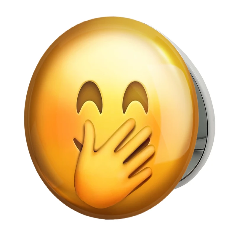 آینه جیبی خندالو طرح ایموجی مدل تاشو کد 24693 