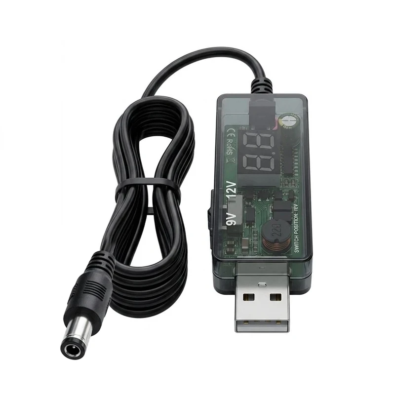 کابل تبدیل USB به DC مدل Boost طول 0.8 متر