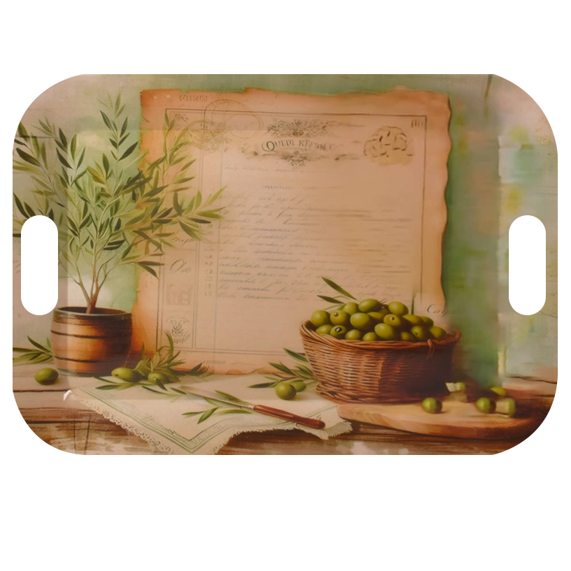 سینی مهروز مدل 20052 طرح زیتون