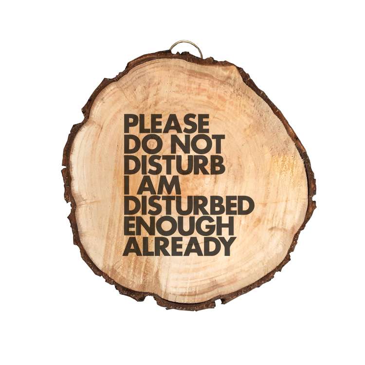 تابلو چوبی مدل do not disturb