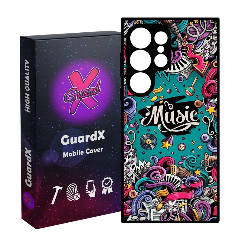 کاور گارد ایکس طرح Music مدل 10025 مناسب برای گوشی موبایل سامسونگ Galaxy S25 Ultra