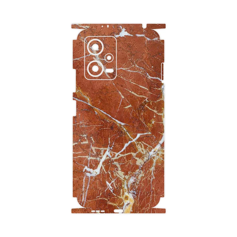 برچسب پوششی ماهوت مدل Red Marble-FullSkin مناسب برای گوشی موبایل شیائومی Redmi Note 12 5G