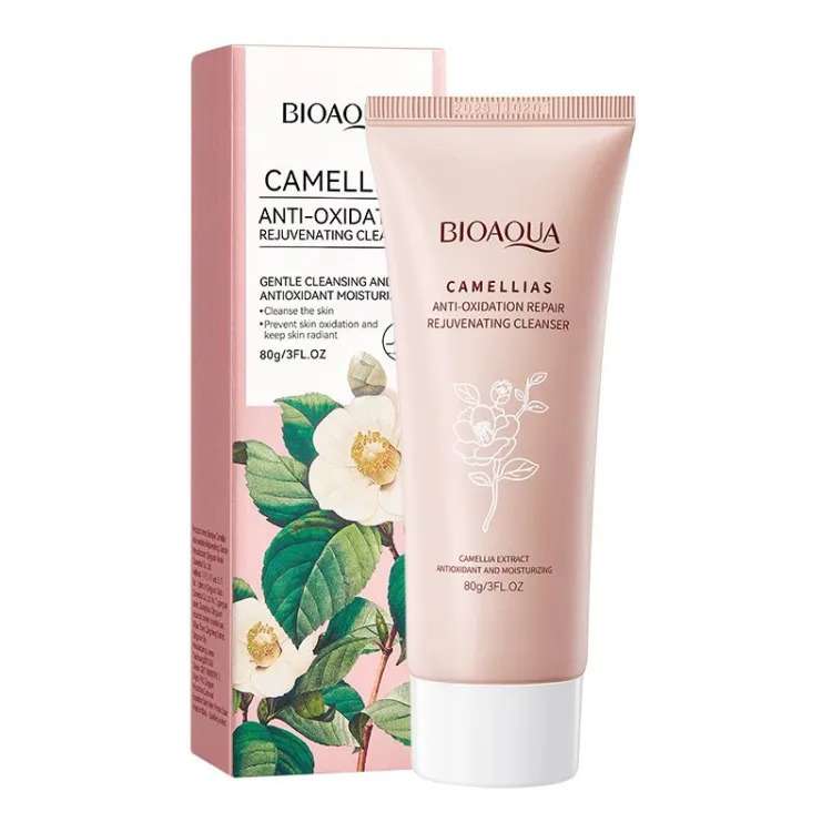 فوم پاک کننده صورت بایو آکوا مدل Camellias وزن 80 گرم فوم پاک کننده صورت بایو آکوا مدل Camellias وزن 80 گرم