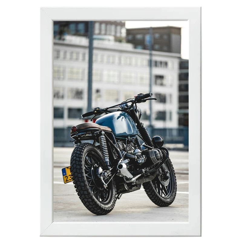 تابلو بکلیت طرح موتور سنگین BMW مدل W-po1503 فریم سفید