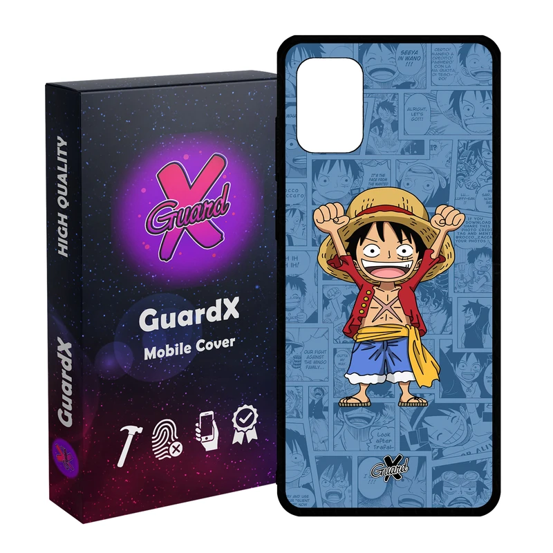 کاور گارد ایکس طرح One Piece Luffy Anime مدل Glass10464 مناسب برای گوشی موبایل سامسونگ Galaxy A51 4G