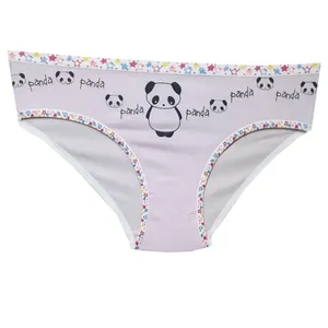 شورت دخترانه طرح alone panda رنگ صورتی