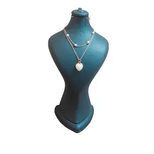 گردنبند زنانه مدل مروارید قلبی