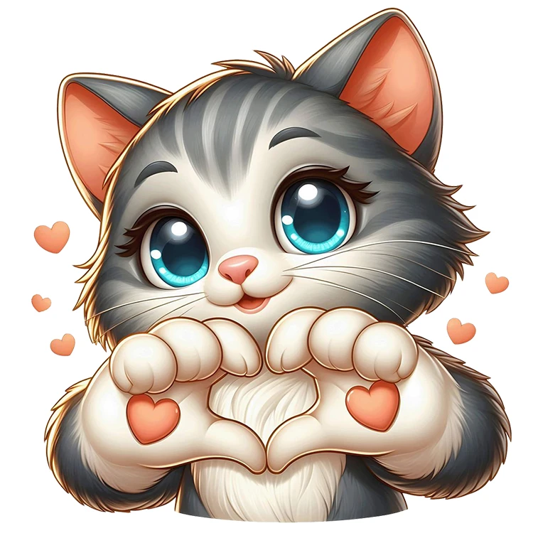 استیکر پارچه و لباس پاد آفرین مدل گربه کد DKST469