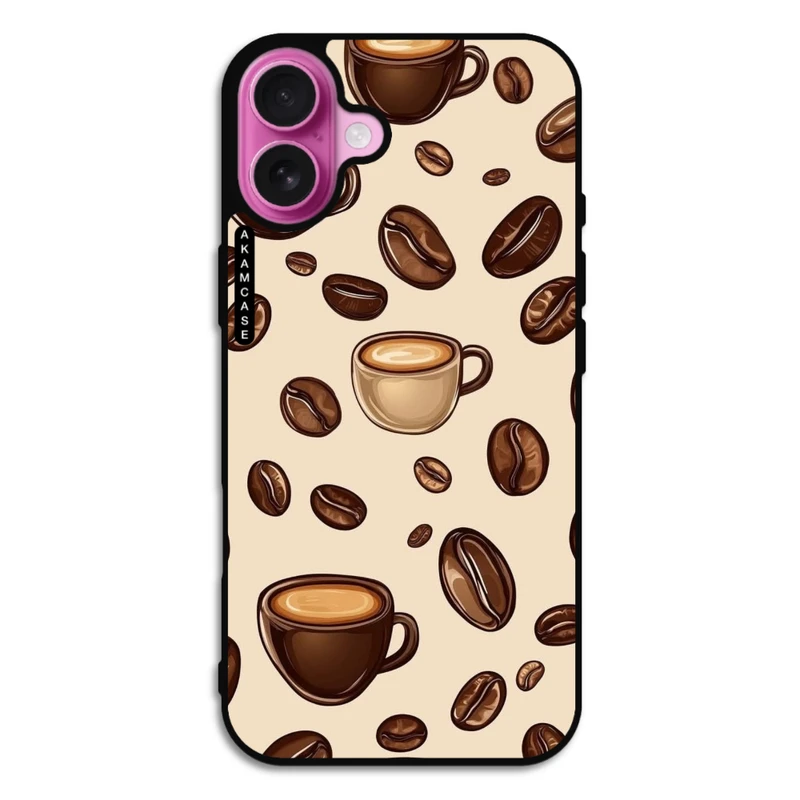 کاور آکام مدل AMC-WA16PLUS-COFFEE-10 مناسب برای گوشی موبایل اپل iPhone 16 Plus