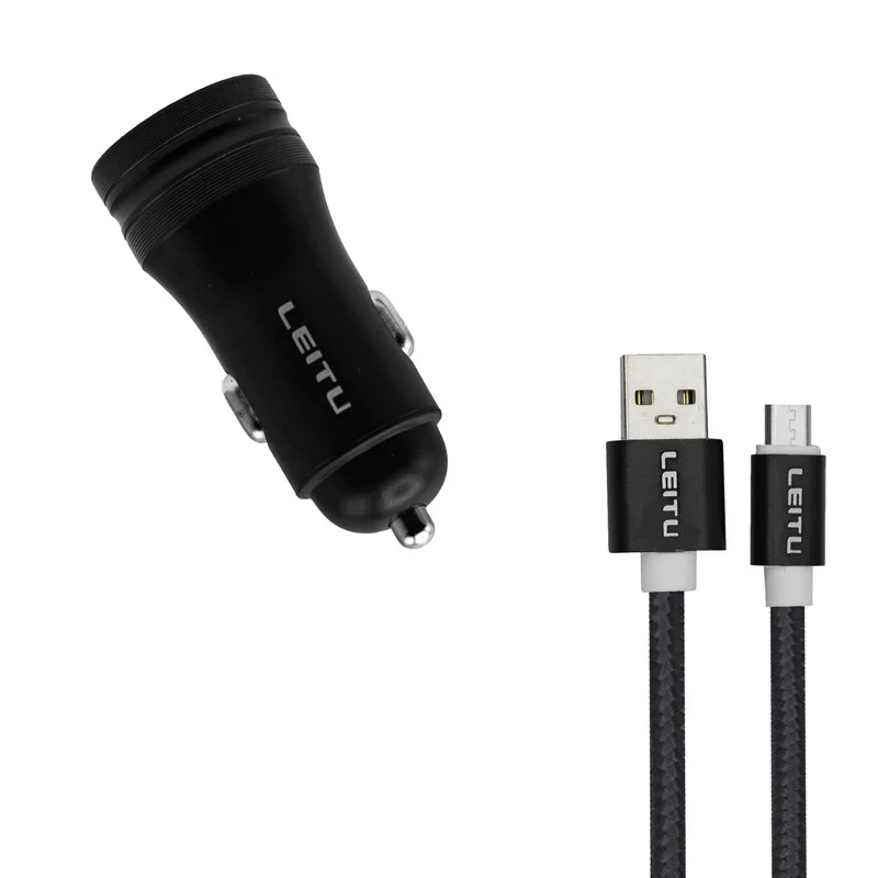 شارژر فندکی 5 وات لیتو مدل LC-C13 به همراه کابل USB-C 