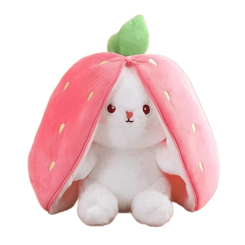 عروسک طرح خرگوش میوه ای مدل هویج کد 101 ارتفاع 25 سانتی‌متر