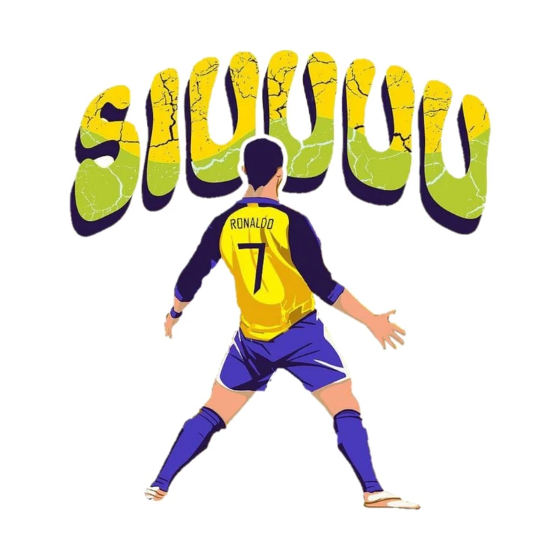 استیکر پارچه و لباس پاد آفرین مدل فوتبالی کریستیانو رونالدو کد 2651