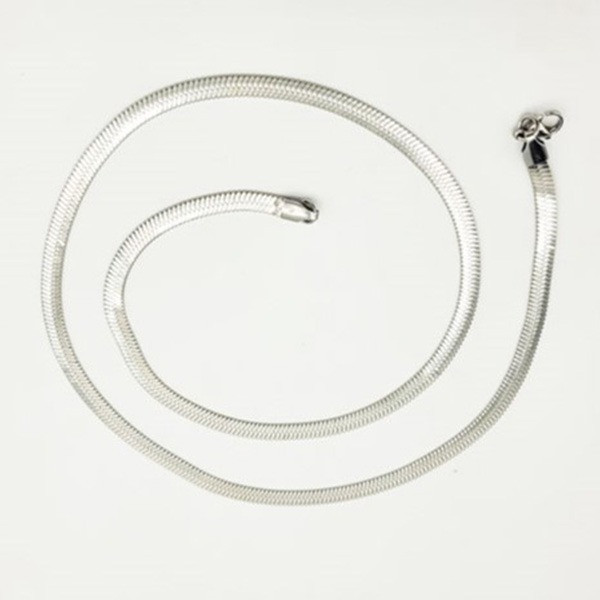 زنجیر نقره زنانه مدل هرینگبون